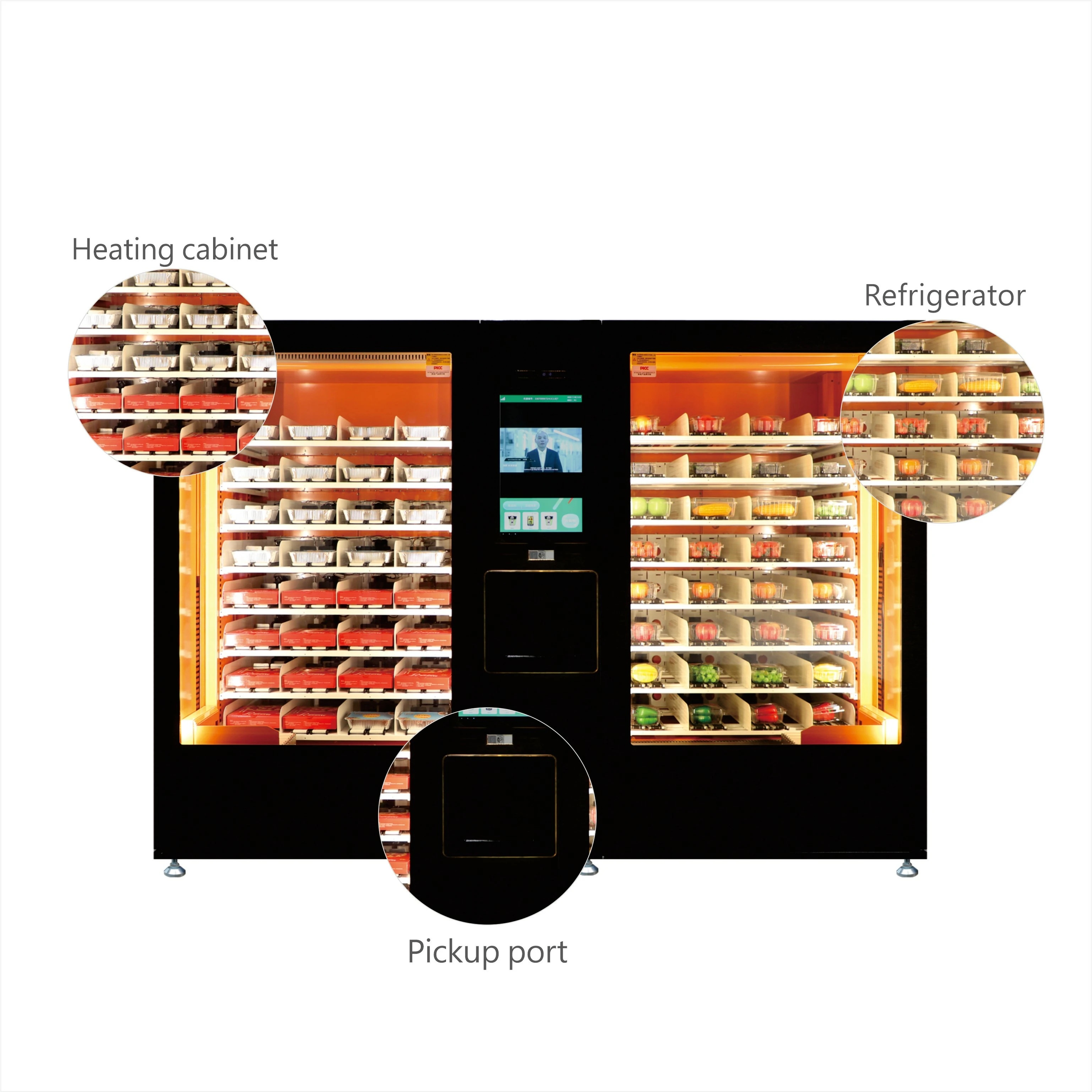 Pre-made food vending machine