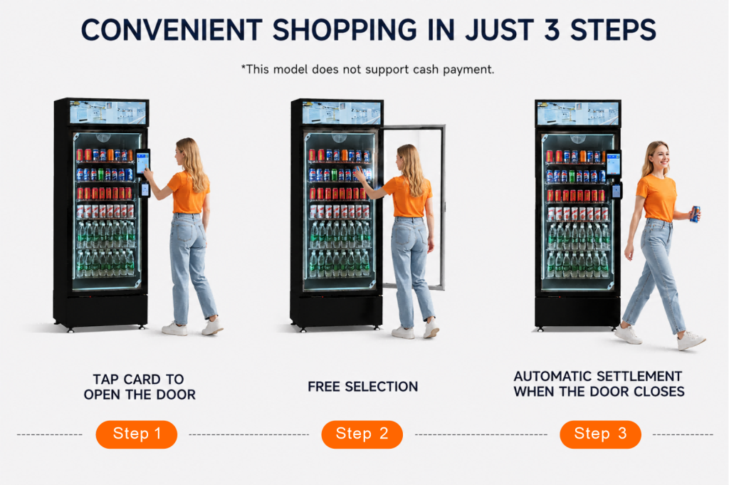 AI vending machine with touch screen details2
