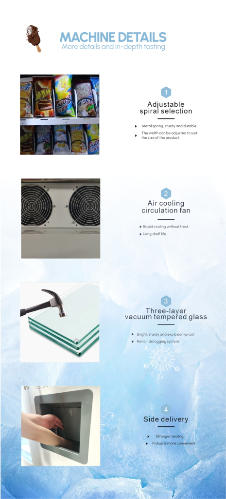 frozen foods vending machine detail5