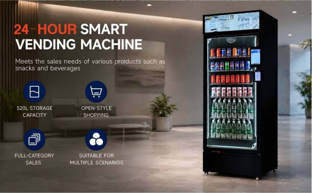 AI vending machine with touch screen details6