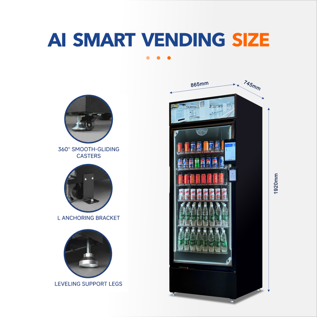 AI vending machine with touch screen details7