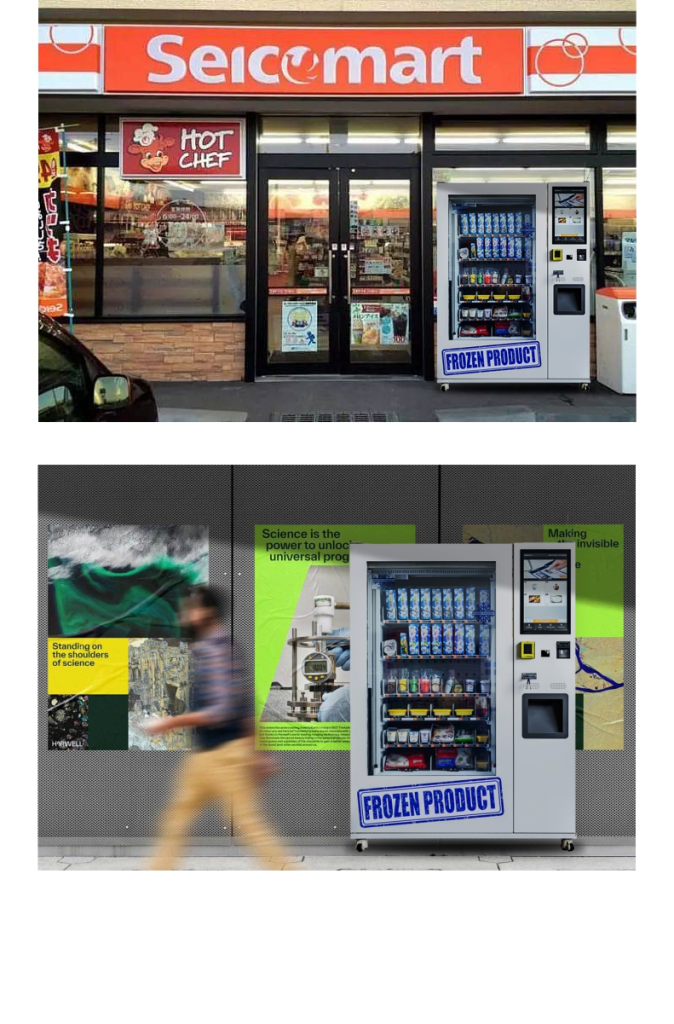 frozen foods vending machine detail7