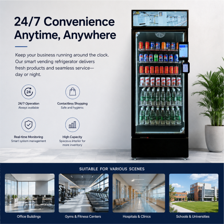 AI vending machine with touch screen details8