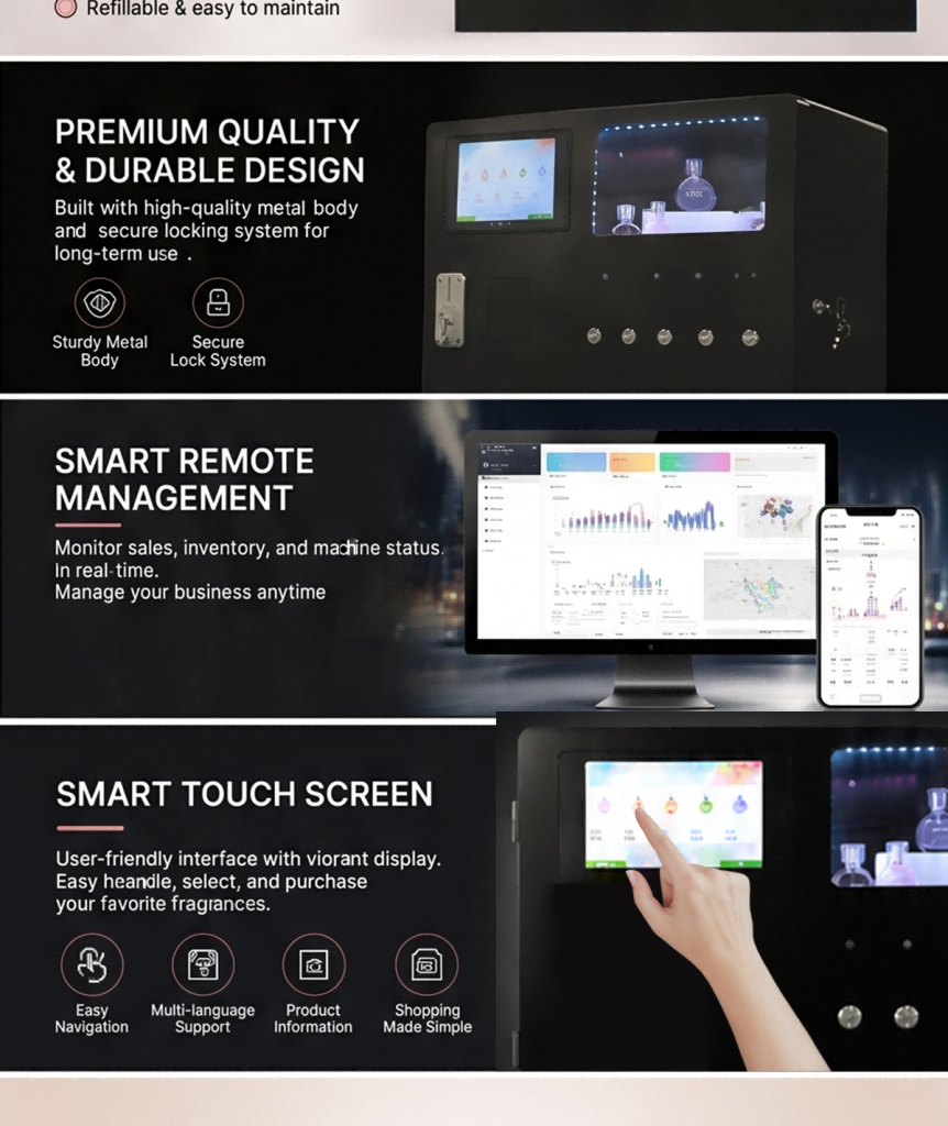 touch screen perfume machine