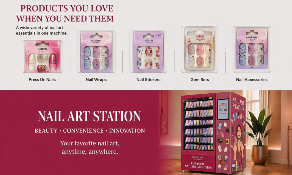 nail sticker vending machine 05