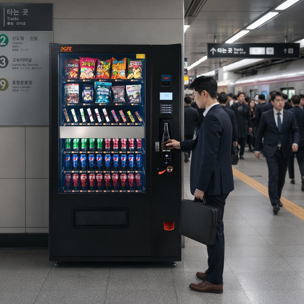 lifting vending subway scene